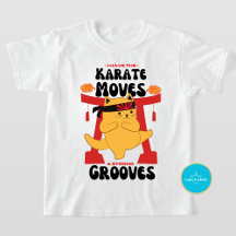 Niedlicher Cat T - Shirt | Karate Moves Funny