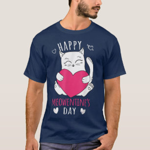 Niedlicher Cat Valentinstag Outfit für Frauen oder T-Shirt