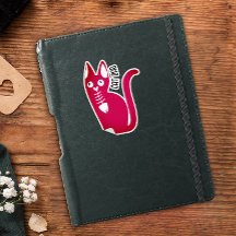 Niedlicher Cat Vater Spaß Spaß Roter und Weißer Fi