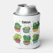 Niedlicher Catcus Dosenkühler (Kanne Vorderseite)