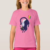 Niedlicher Caticorn schwarze Katzeunicorn-T - T-Shirt (Vorderseite)
