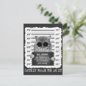 Niedlicher Catnip hat mich dazu gebracht, es Cat M Postkarte (Stehend Vorderseite)