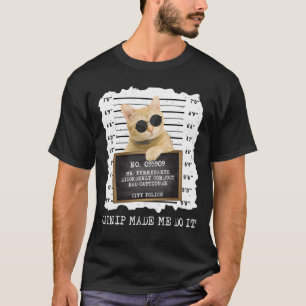 Niedlicher Catnip ließ mich machen, es Cat Mugshot T-Shirt