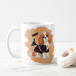 Niedlicher Cavalier King Charles halloween boo! Kaffeetasse