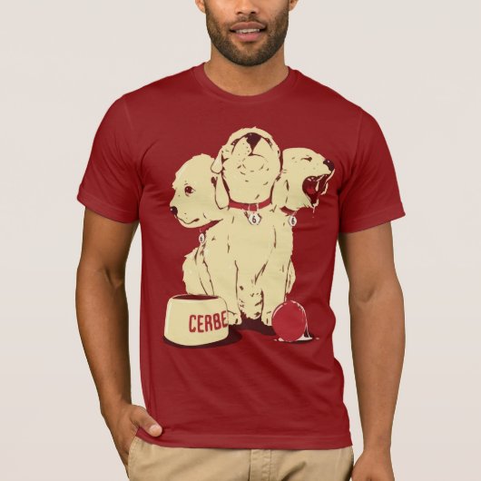 Niedlicher Cerberus Cartoon T-Shirt (Vorderseite)