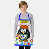 Niedlicher chaotischer Cartoon am Arbeitsplatz, Ki Schürze (Getragen)