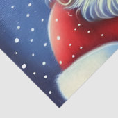 Niedlicher Charme Retro Vintager Weihnachtsmann De Seidenpapier (Detail)