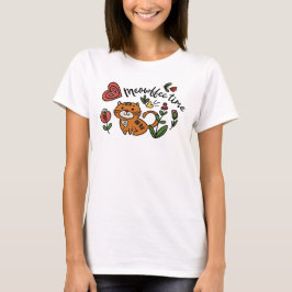 Niedlicher Chat Kaffee Lover T - Shirt