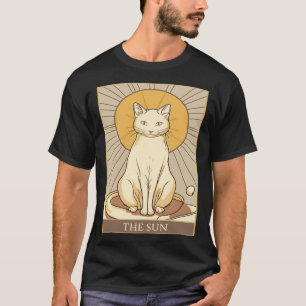 Niedlicher Chat Lover, Sun Tarot Card, Cat Tarot C T-Shirt