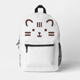 Niedlicher Chat-Rucksack - Personalisiert mit Ihre Bedruckter Rucksack