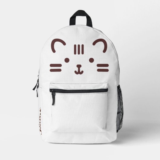 Niedlicher Chat-Rucksack - Personalisiert mit Ihre Bedruckter Rucksack (Vorderseite)