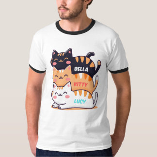 Niedlicher Chat-Schlaf T-Shirt