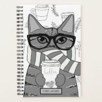 Niedlicher Chat und Kaffee Lover Personalisiert