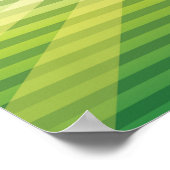 Niedlicher Cheerleader auf dem Sportfeld Poster (Ecke)