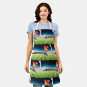 Niedlicher Cheerleader auf dem Sportfeld Schürze (Getragen)