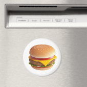 Niedlicher Cheeseburger Cartoon Magnet (In Situ (Geschirrspüler))