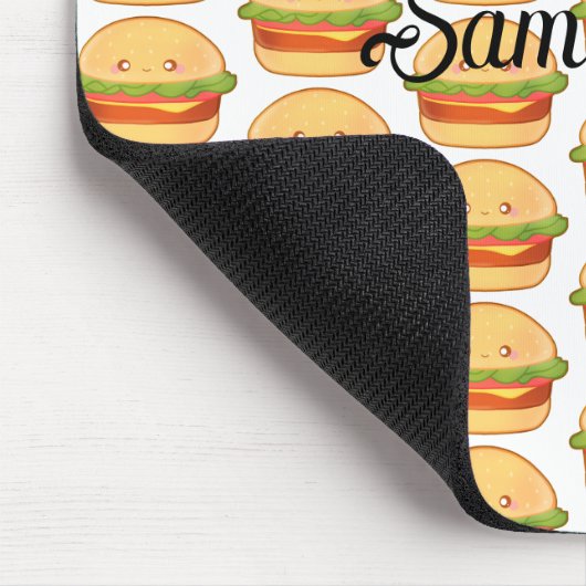 Niedlicher Cheeseburger Mousepad (Ecke)