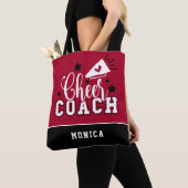 Niedlicher Cheftrainer Personalisiert Rot und Schw Tasche (Von Nahem)