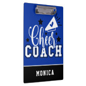 Niedlicher Cheftrainer Personalisiert Royal Blue u Klemmbrett (Rechts)