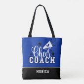 Niedlicher Cheftrainer Personalisiert Royal Blue u Tasche (Rückseite)