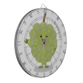 Niedlicher Cherimoya-Cartoon Dartscheibe (Vorderseite Links)