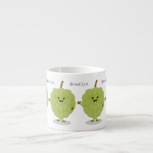 Niedlicher Cherimoya-Cartoon Espressotasse