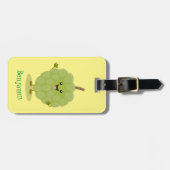 Niedlicher Cherimoya-Cartoon Gepäckanhänger (Vorderseite horizontal)