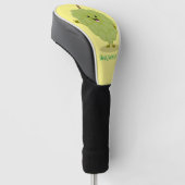 Niedlicher Cherimoya-Cartoon Golf Headcover (angewinkelt)