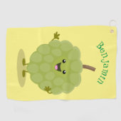 Niedlicher Cherimoya-Cartoon Golfhandtuch (Horizontal)