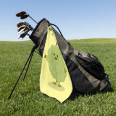 Niedlicher Cherimoya-Cartoon Golfhandtuch (Gras)