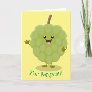 Niedlicher Cherimoya-Cartoon Karte