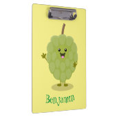 Niedlicher Cherimoya-Cartoon Klemmbrett (Rechts)