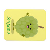 Niedlicher Cherimoya-Cartoon Magnet (Horizontal)