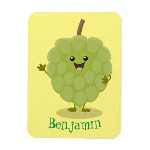 Niedlicher Cherimoya-Cartoon Magnet