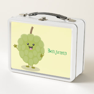 Niedlicher Cherimoya-Cartoon Metall Brotdose