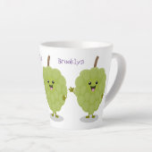 Niedlicher Cherimoya-Cartoon Milchtasse (Rechte Ecke)