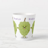 Niedlicher Cherimoya-Cartoon Milchtasse (Vorderseite)