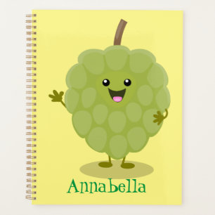 Niedlicher Cherimoya-Cartoon Planer
