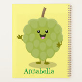 Niedlicher Cherimoya-Cartoon Planer (Rückseite)