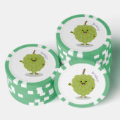 Niedlicher Cherimoya-Cartoon Pokerchips (Stapel)