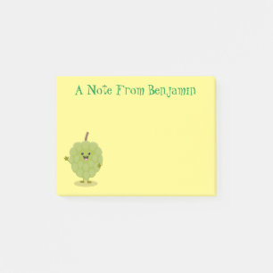 Niedlicher Cherimoya-Cartoon Post-it Klebezettel