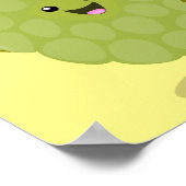 Niedlicher Cherimoya-Cartoon Poster (Ecke)