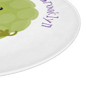 Niedlicher Cherimoya-Cartoon Schneidebrett (Ecke)