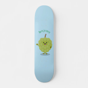 Niedlicher Cherimoya-Cartoon Skateboard