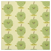 Niedlicher Cherimoya-Cartoon Stoff (Muster)