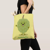 Niedlicher Cherimoya-Cartoon Tasche (Von Nahem)
