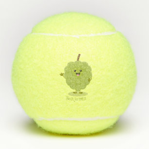 Niedlicher Cherimoya-Cartoon Tennisbälle
