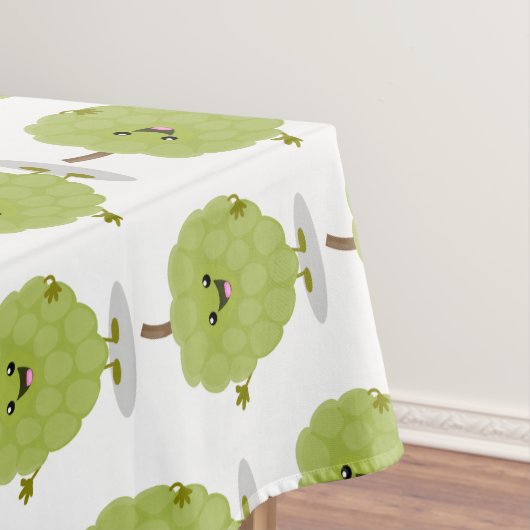 Niedlicher Cherimoya-Cartoon Tischdecke (Beispiel)