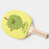 Niedlicher Cherimoya-Cartoon Tischtennis Schläger (Seitenansicht)