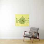 Niedlicher Cherimoya-Cartoon Wandteppich (Beispiel (Horizontal))